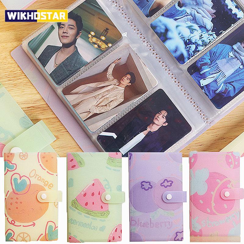 120slots Cute Fruit Design Photocard Binder Album 3 Inch Card Storage Kpop Idol Photo Card Collection Notebook For Fans Gift