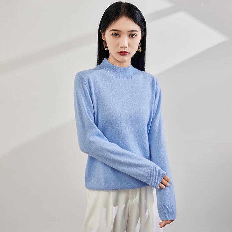 Women's Loose Cashmere Sweater - 2025 Autumn/Winter Fashion, Round Neck, Long Sleeve Knit Pullover.
