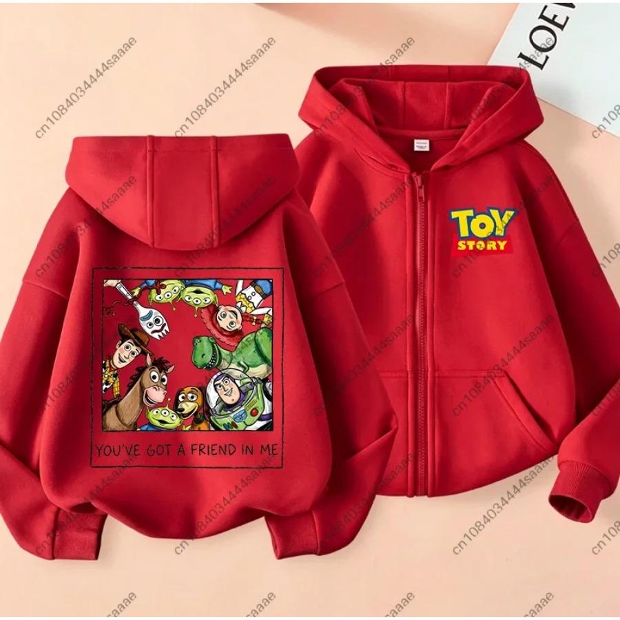 Boys Girls Cartoon Zipper Hooded Jacket Children Outerwear Autumn Grid Print Kids Zip Up Hoodie Front Back Graphic