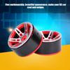 4Pcs 5.2CM Quality Metal Car Model Wheel Rims Hub High Strength for 1Celsius10 RC (black)