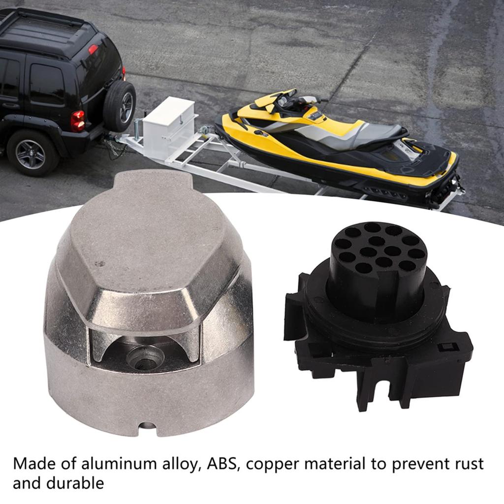 13 Pin Female Socket Trailer Connector Trailer Socket EU Standard Trailer Caravan