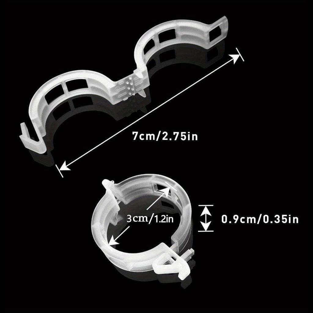 100 Plastic Trellis Plant Support Clips,Tomato Clips, Plastic Garden Clips, Plant Ties, Trellis Clips,for Upright Growth