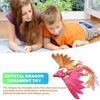 3D Printed Feathered Dragon Fidget Toy Movable Joints Flying Dragon Action Figure Articulated Dragon Figurine Model Desktop Decoration Kids Adults