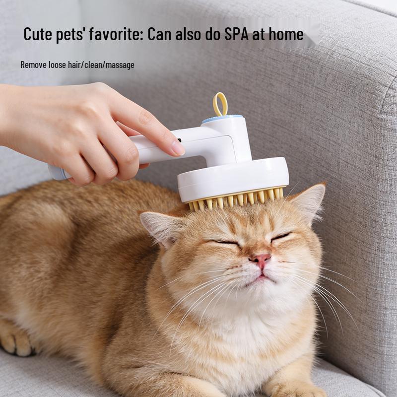 Электрическая расческа для ухода за домашними животными 2-в-1: Массажная расческа для кошек против выпадения и пушения шерсти Other