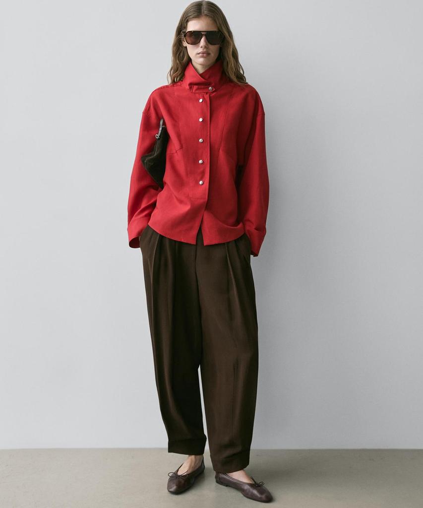 Masimodutti Snap Button Fluid Shirt