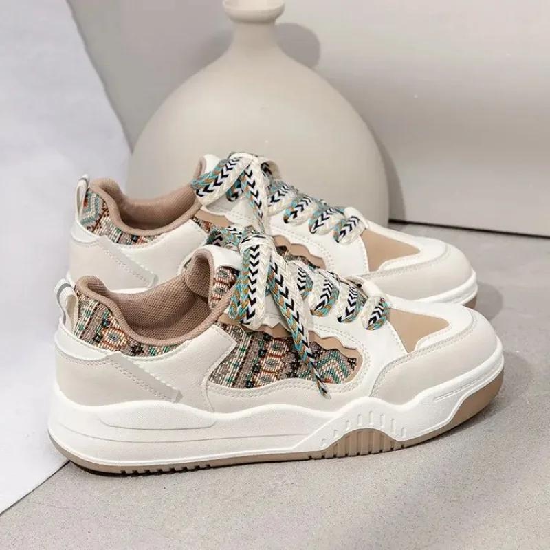 Women's Sneakers Spring Casual Thick Bottom Designer Sneakers Breathable Lace-up Colorful Shoes Womens Running Shoes Zapatillas