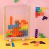 Färgglada Genomskinliga Tetris Byggklossar