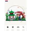 Chinese Architecture Building Blocks Diy Love Evening Pavilion Tree Garden Bridge River Model Bricks Diy Toys For Kids Gifts