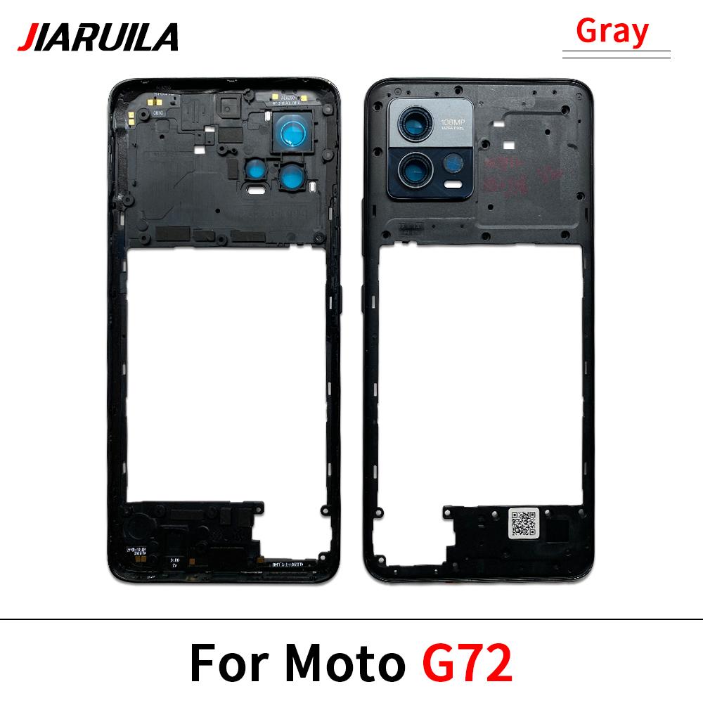 NEW Back Cover Middle Frame Holder Housing For Moto G04 G23 G34 G53 G54 G62 G72 G73 Middle Frame Repair and Replacement Parts