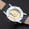Forsining Three-Pin Automatic Hollow Double Rhinestone Gear Back Through Men'S And Women'S Leisure Mechanical Belt Watch D121