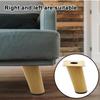 4pcs Wooden Solid Furniture Legs Adjustable Height Oblique Straight Furniture Feet Sloping Style Modern Short Replacement Feet