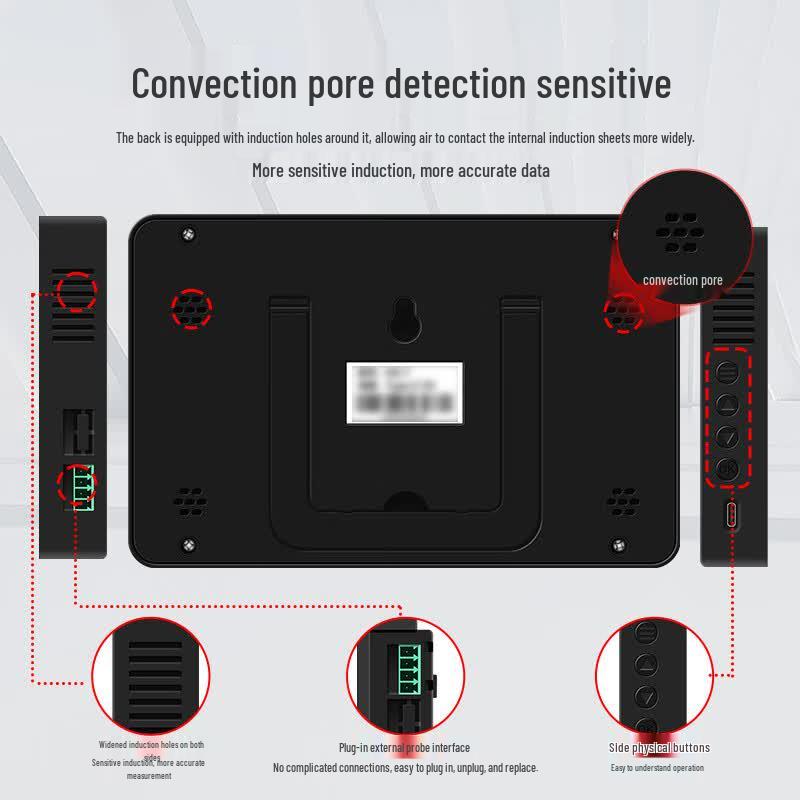 Industrial Digital Temperature & Humidity Monitor with Alarm (CN version)