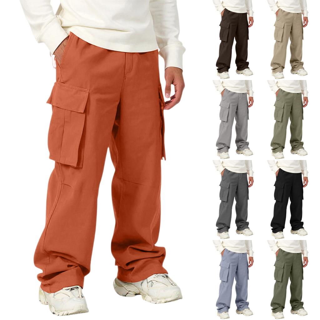 Sportovní kalhoty pro volný čas Volné pánské legíny s dlouhým panelem Fitness běžecké tréninkové kalhoty