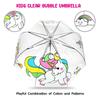Unicorn Windproof Transparent Children's Rainbow Umbrella