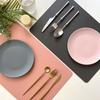 Double-Layer Leather Table Mat Nordic Heat-Proof Placemat Insulation Waterproof Oil-Proof Table Mats For Home Hotel Decoration