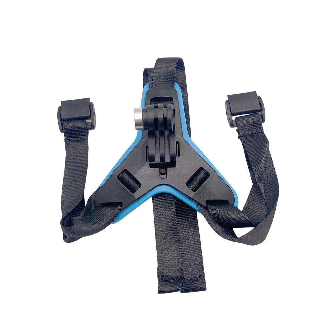Lightweight Motorcycle Camera Chin Strap Mount Secure Attachment For Action Cameras Adjustable Helmet Compatibility