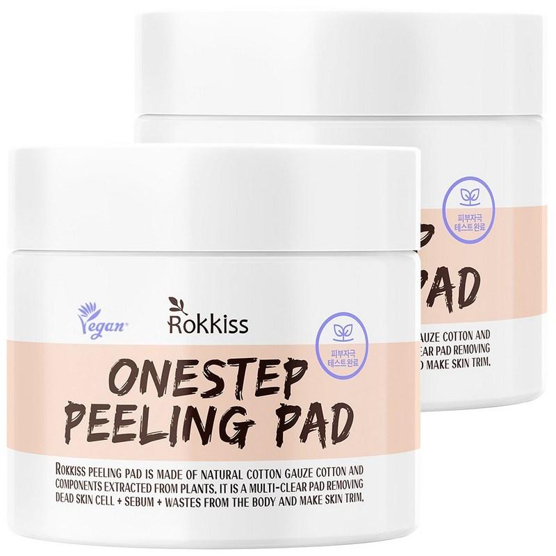 Rocky's Mildly Acidic Exfoliating Peeling Pads 70 Sheets, Pack of 70, 2 Pcs