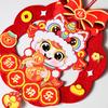 Hanging Ornament DIY Kit Good Luck Beauty Design New Year Decoration Five Blessings Textured Red Zodiac Sign