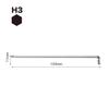 VESSEL 8200BP Hexagonal Ball Point Short 3mm L-Wrench, Shank,