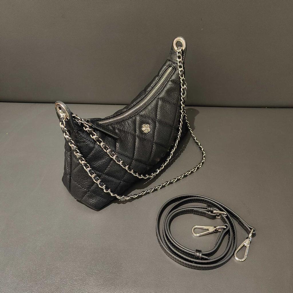 Tasche Damen neue Umhängetasche, Leder kleine duftende elegante Kettenhandtasche, leichte Luxus Crossbody Achseltasche