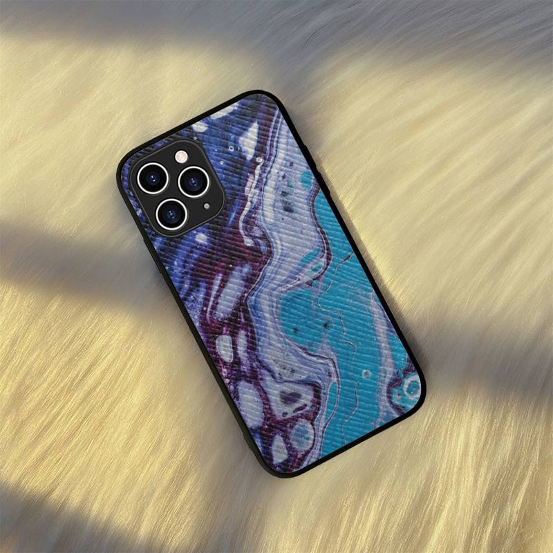 Husă lichidă abstractă pentru telefon Husă din piele dură pentru iPhone 11 12 13 Mini Pro Max 8 7 Plus SE 2020 X XR XS Coque