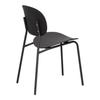 Nube Black Plastic Chair, Metal And Polypropylene
