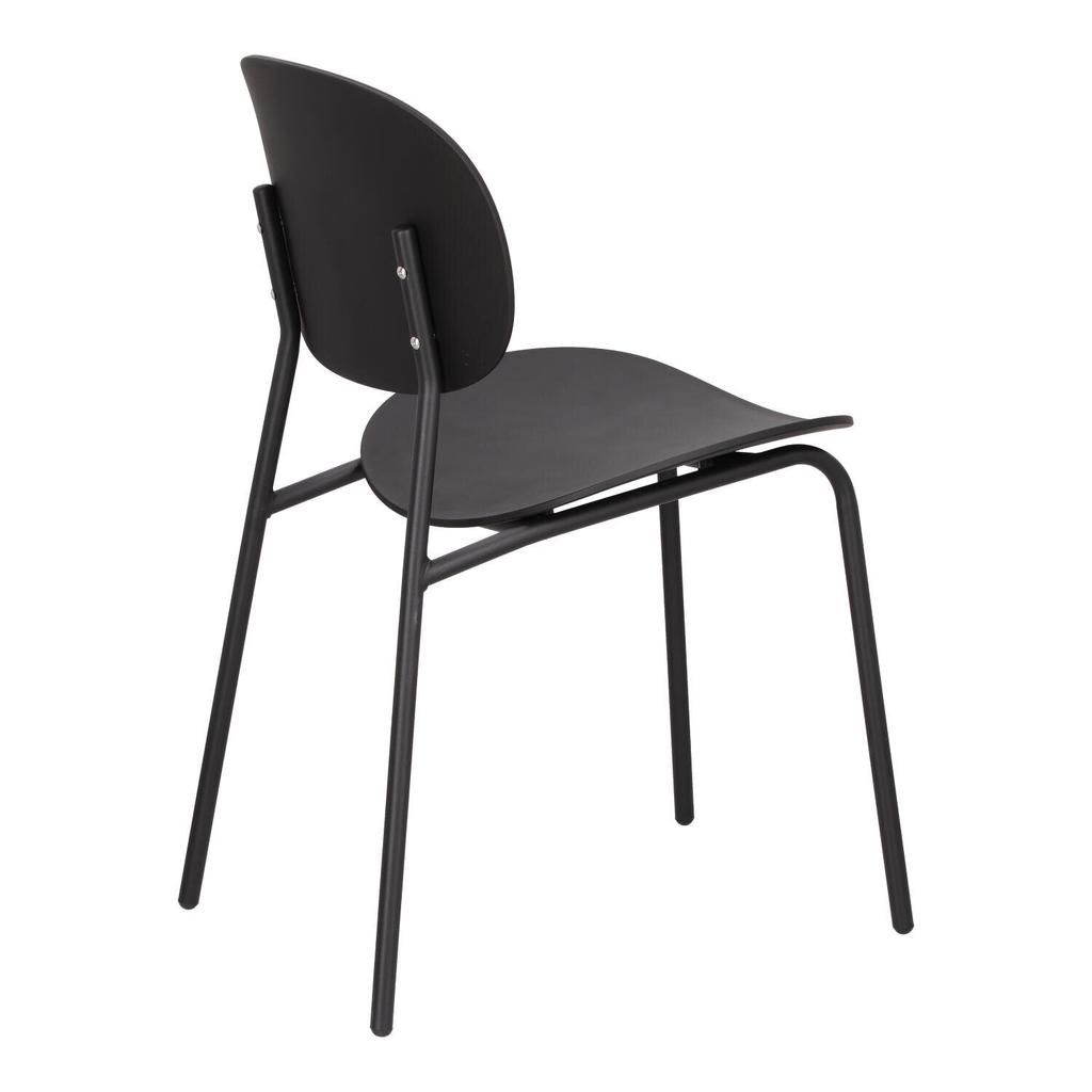 Nube Black Plastic Chair, Metal And Polypropylene