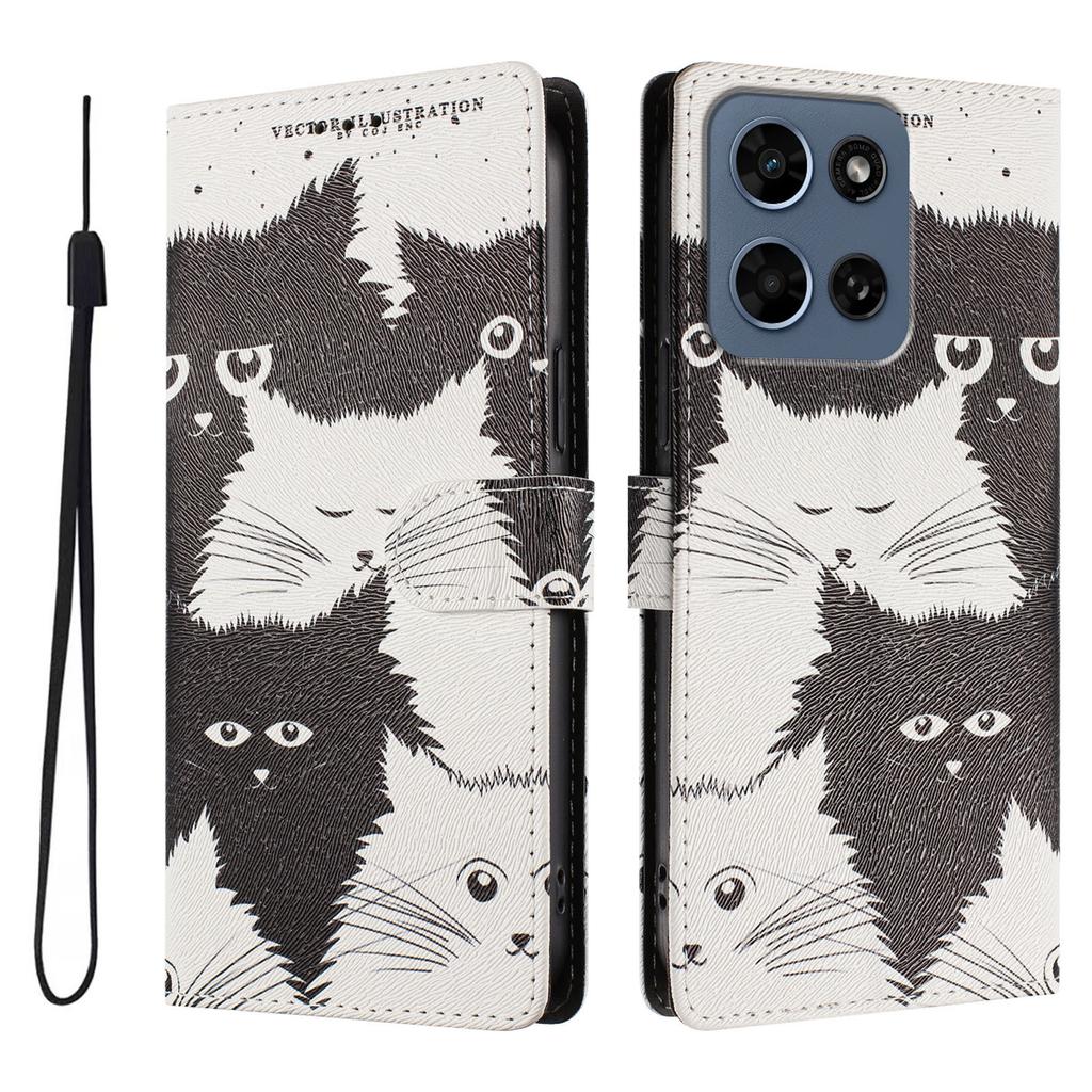 For Nothing Phone 4APro Painted Flower Cartoon Flip Card Leather Case CMF Phone 2Pr