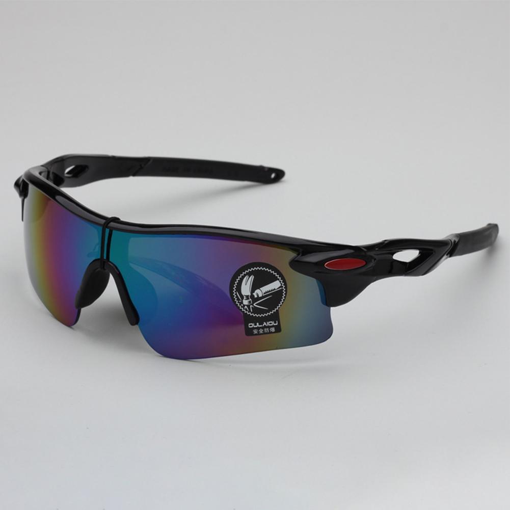 Outdoor Biking Sunglasses Colorful Film Reflective Explosion-proof Glasses