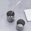 Pure Titanium Double-layer Coffee Mug ,240 ml Home Breakfast Cups, Gray Cold Drink Portable Beer Cup Outdoor Camping Travel Mug