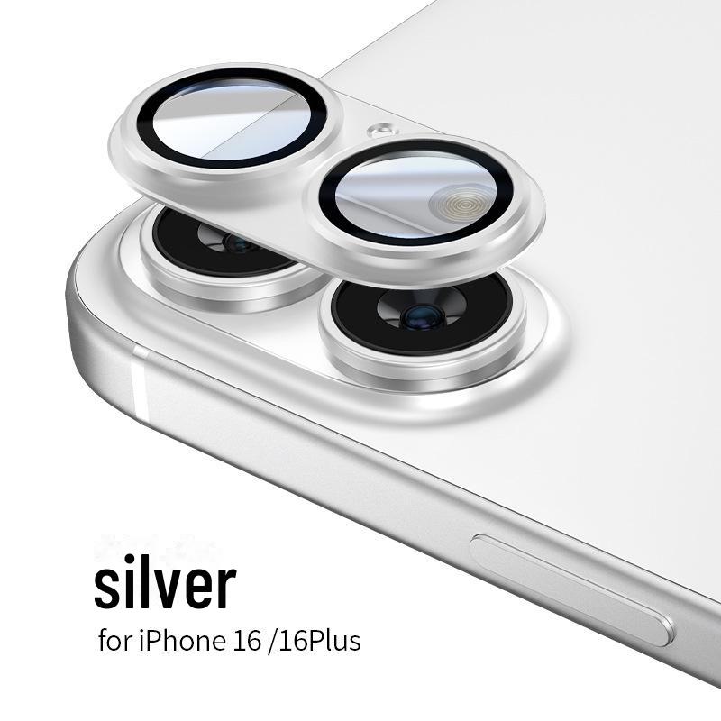 מגן עדשות Apple 16Pro לאייפון 14 פרו מקס: סרט מתכת עין הנשר מלא