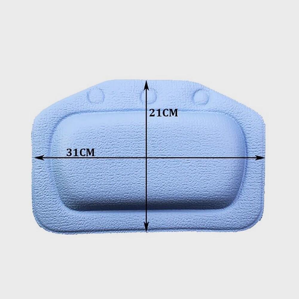 Nieuw PVC Nek Badkuip Kussen Zacht met Zuignap Bad Hoofdsteun Neksteun 21*31cm Badkamerartikelen voor Badtijd