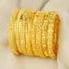 Bracciale Statement in Oro Giallo Grande Largo in Oro Africano Trendy Senza Ruggine Braccialetto Costume Gioielli
