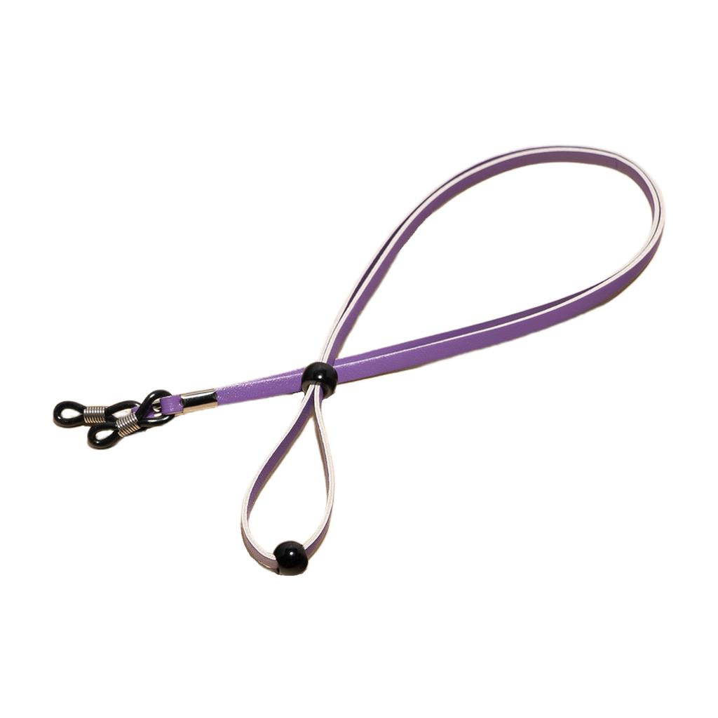 Adjustable PU Leather Eyeglass Straps For Men And Women Anti Slip Sunglasses Holder Set