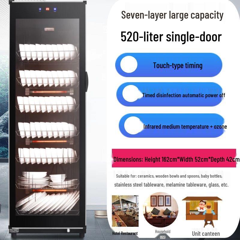 Large Capacity Vertical Double Door Disinfection Cabinet for Tableware