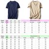 Premium Quality Men Brief T-shirt Summer V-neck Cotton Linen Blouse Top Tee Shirt Plus Size