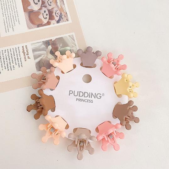 

10 шт. милые маленькие заколки-краб в виде звездочек и бабочек для волос для девочек и детей, мини-зажимы с героями мультфильмов, детские аксессуары для волос, наборы