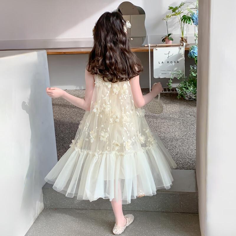 Girls' Summer Floral Princess Dress