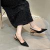 New Women Sandals Party Pumps Thin High Heels Elastic Band Black White Rose Summer Dress Shoes Woman Ladie Pumps Zapatos Mujer