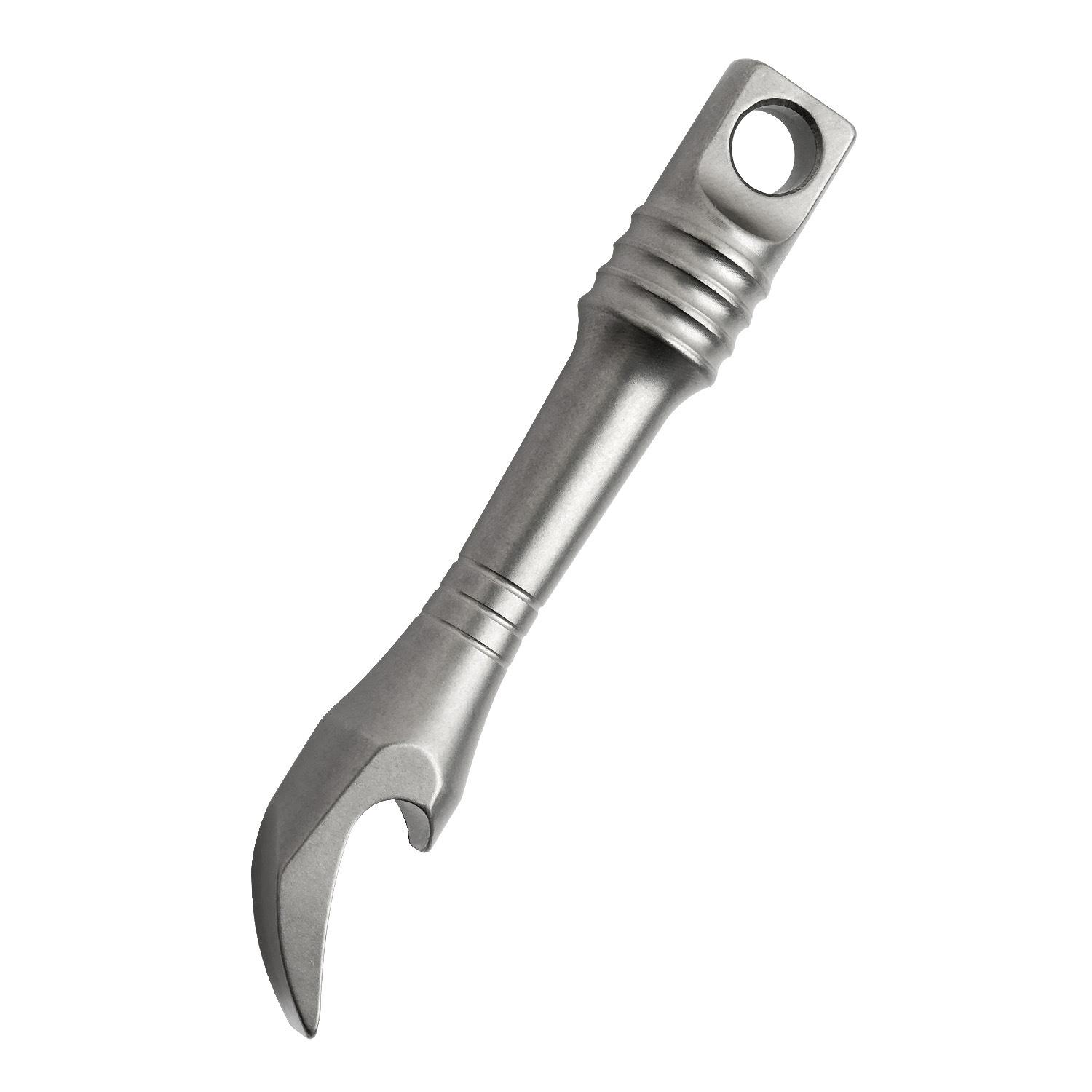 TC4 Titanium Alloy Crowbar Mini Keychain EDC Multi-functional Express Delivery Opening Tool Bottle Opener Necklace Pendant FC21