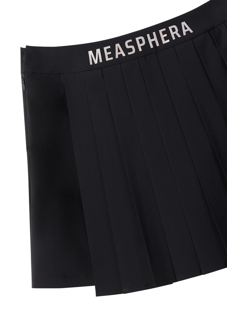 MEASPHERA Women Pleats Wrap Skirt Black