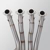 60mm Motorcycle Exhaust Header Link Pipe For S1000RR 10-18 S1000R 15-18 Motorcycle Muffler Escape Mid Pipe