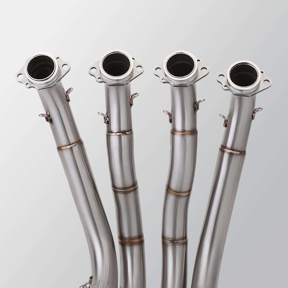 60mm Motorcycle Exhaust Header Link Pipe For S1000RR 10-18 S1000R 15-18 Motorcycle Muffler Escape Mid Pipe