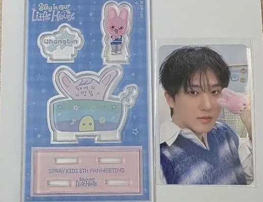 [USED] Stray Kids Changbin Fan Meeting Acrylic Stand with Photocard