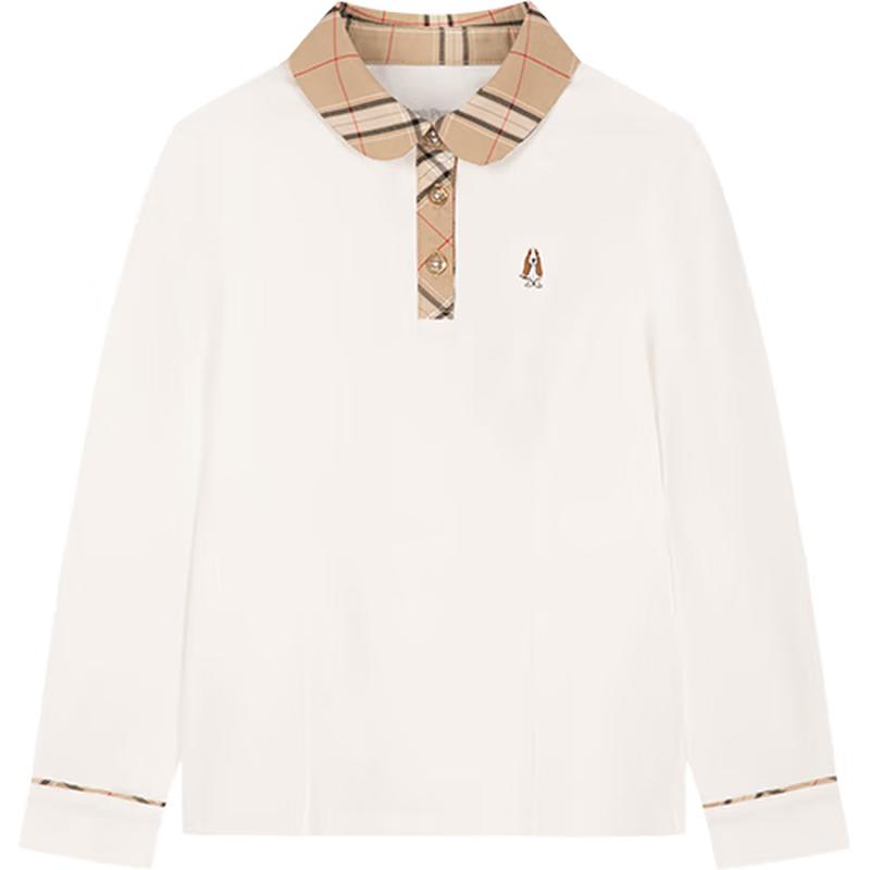 Hush Puppies Girls  Academy Style Long Sleeve Polo T-Shirt 140