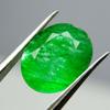 Natural Green Emerald Loose Gemstone Colombian 7 Ct Oval Cut for Jewelry Making and Gem Collections