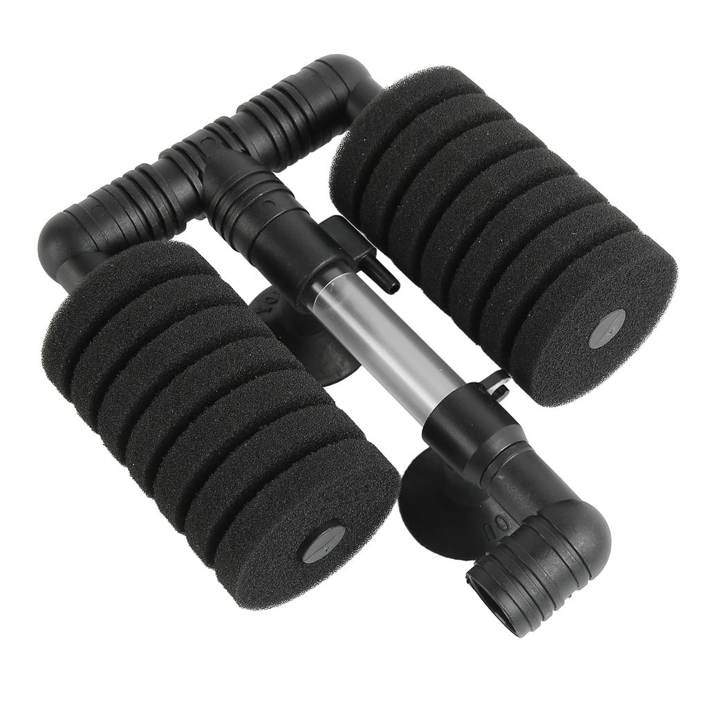 Aquarium Bio Sponge Filter Double Head Oxygenated High Density Porous Mini Fish Tank Air Filter