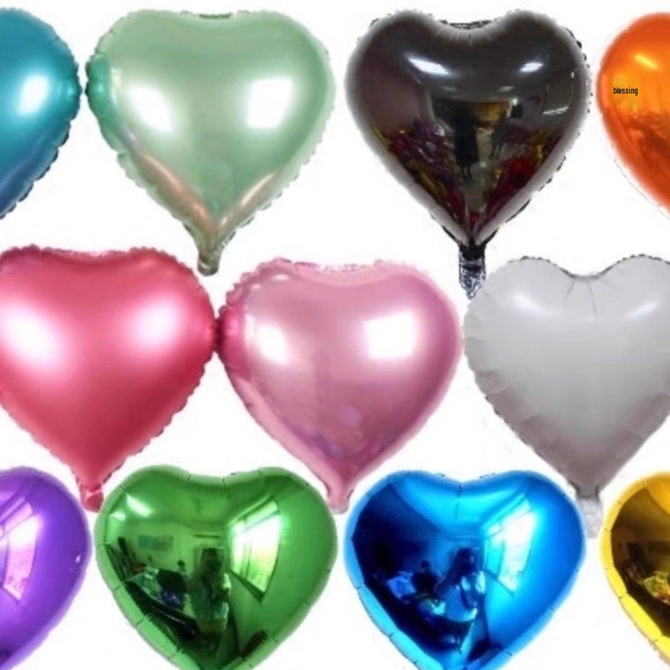 Romantic Red Heart-Shaped Aluminum Foil Balloons for Valentine s Day Decoration