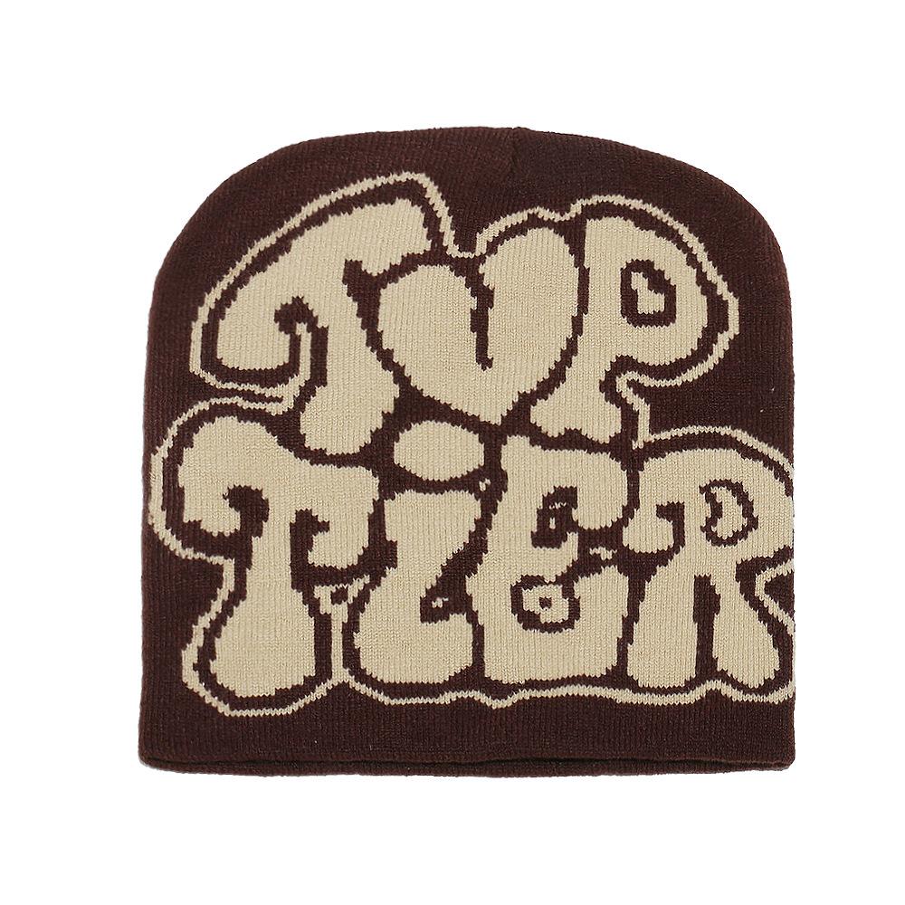 Jacquard Buchstaben Mütze Winter Kalt Warm Liebe Wollmütze Strickmütze Kaltmütze Männer und Frauen