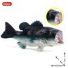 Oenux Sea Life Animals Model Action Figures Ocean Fish Sailfish Bass Grouper Salmon Aquarium Figurines PVC Educational Kids Toy